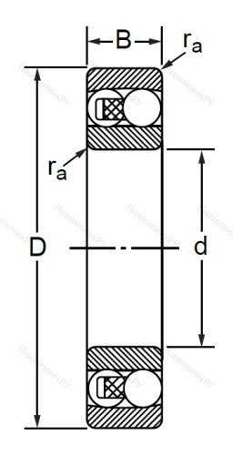 Двухрядный шариковый подшипник 1318 M в Краснодаре