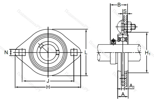 Подшипниковый корпус  PFL 207 в Краснодаре