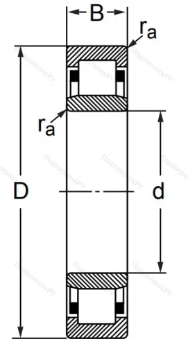 Цилиндрический роликовый подшипник 32506 (NU 2206) в Краснодаре