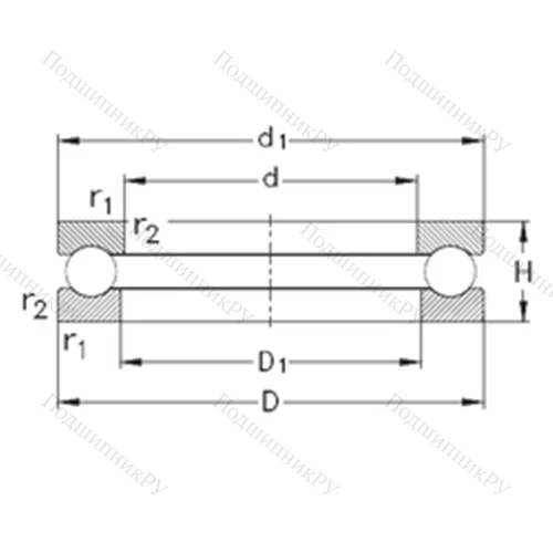 Подшипник шариковый упорный