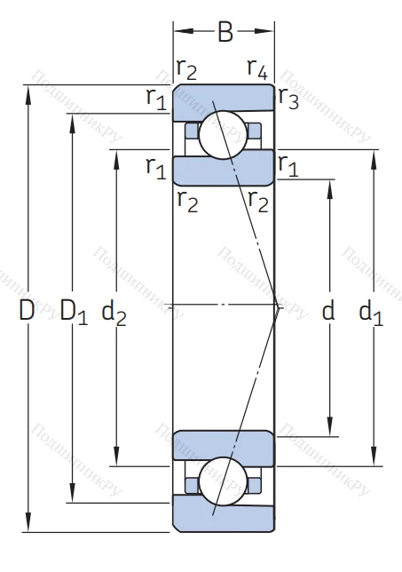 Сверхточный подшипник 706 CE/HCP 4ADGA