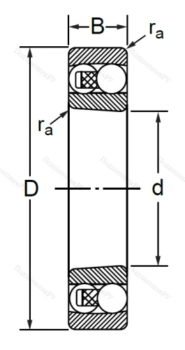 Двухрядный шариковый подшипник 1308 K в Краснодаре