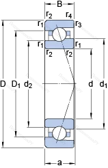 Подшипник 7013 ACDTP/HCP 4B