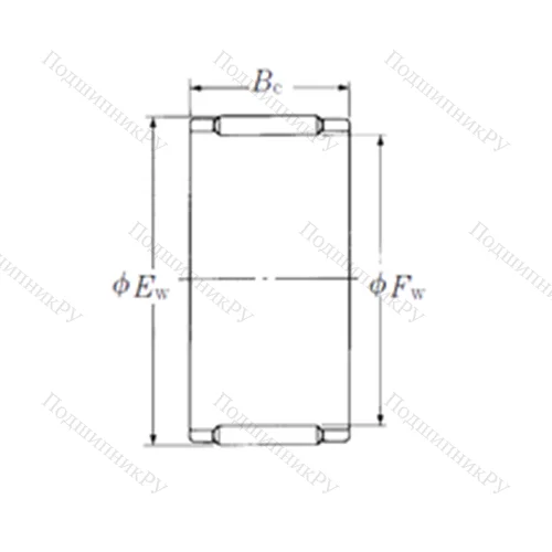 Подшипник игольчатый радиальный FBN-758120 от производителя  NSK Подшипник игольчатый радиальный FBN-758120 от производителя  NSK