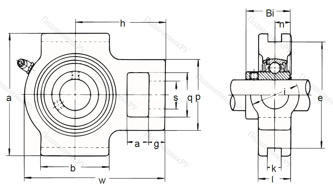Подшипниковый корпус T 209 ASAHI