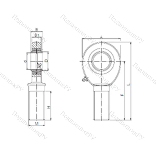 Подшипник скольжения сферический SAL 25 от производителя  CX