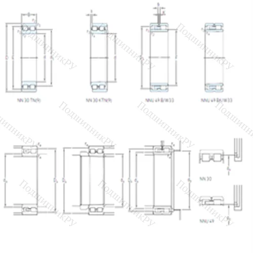 Подшипник роликовый радиальный NNU 4920 B/SPW 33