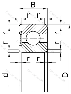 Шариковый однорядный подшипник 60202 (6202 Z) в Краснодаре