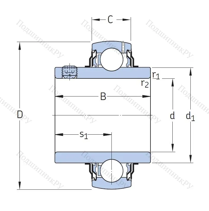 Корпусный подшипник YAR 205-2F в Краснодаре