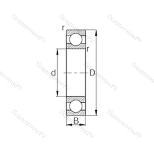 Подшипник шариковый радиальный 63/22h от производителя  KBC Подшипник шариковый радиальный 63/22h от производителя  KBC