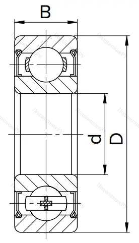 Шариковый однорядный подшипник 80101 (6001 ZZ) в Краснодаре
