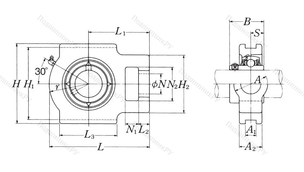 Подшипниковый узел UCT 209 D 1 NSK в Краснодаре