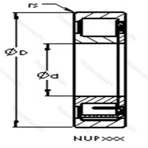 Подшипники роликовые радиальные с цилиндрическими роликами NUP 2228 M от производителя  AST