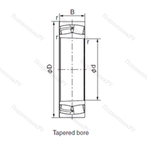 Подшипник роликовый радиальный 24130EX 1K