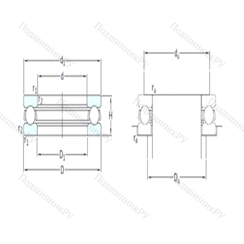 Подшипник шариковый упорный 511/530F