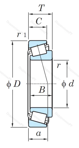 Конический роликовый подшипник 33021 JR от производителя  KOYO