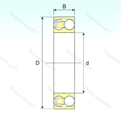 Подшипник шариковый радиальный самоцентрирующийся 127 TN 9 от производителя  ISB Подшипник шариковый радиальный самоцентрирующийся 127 TN 9 от производителя  ISB
