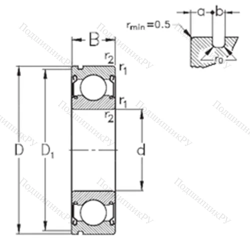 Подшипник шариковый радиальный