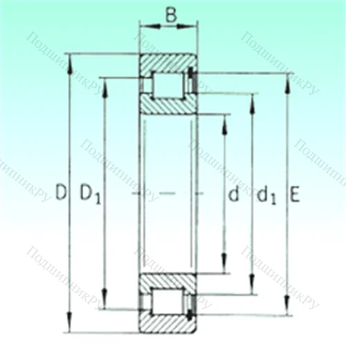 Подшипник роликовый радиальный SL 182924 от производителя  NBS Подшипник роликовый радиальный SL 182924 от производителя  NBS