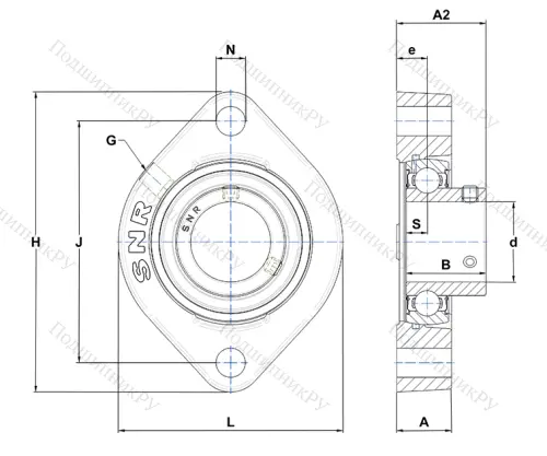 Подшипниковый узел ESFD 205 CN в Краснодаре