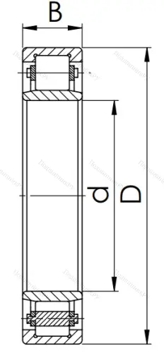 Цилиндрический роликовый подшипник 32210 KM (NU 210) в Краснодаре Цилиндрический роликовый подшипник 32210 KM (NU 210) в Краснодаре