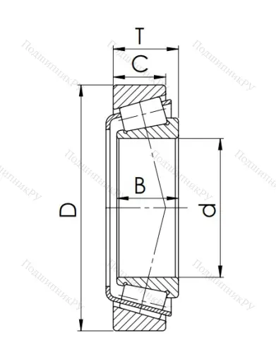 Конический роликовый подшипник 7620 (32320) MNZEEPXPDP в Краснодаре
