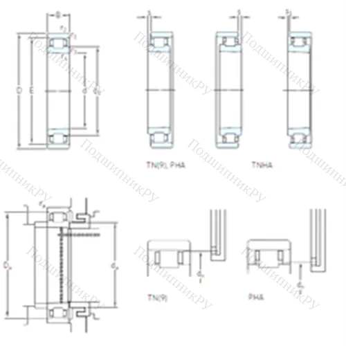 Подшипник роликовый радиальный N 1016 KTNHA/SP