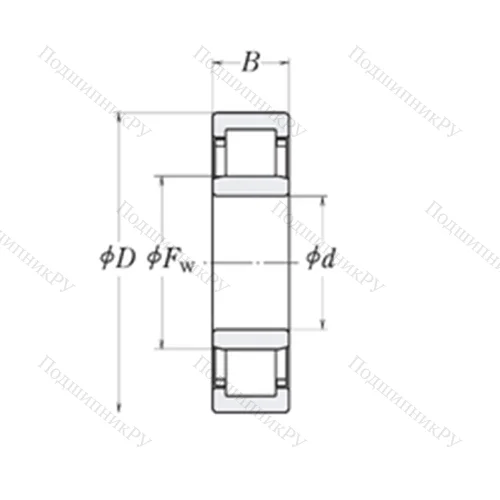 Подшипник роликовый радиальный MMRJ 3.1/2