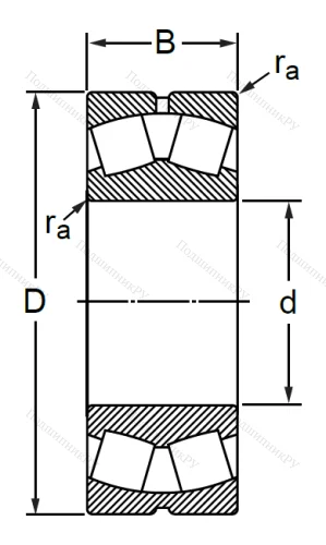 Сферический роликовый подшипник 3520 АМН (22220 MBW 33) в Краснодаре