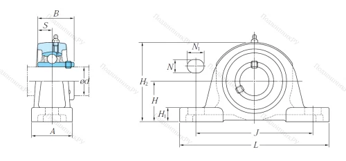 Подшипниковый узел UCP 205 J в Краснодаре