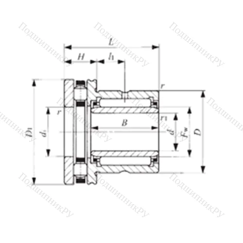 Подшипник комбинированный NBXI 5040