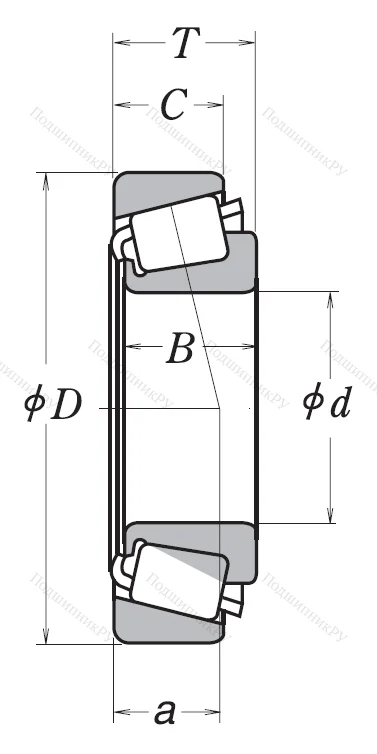 Конический роликовый подшипник HR 31305 J