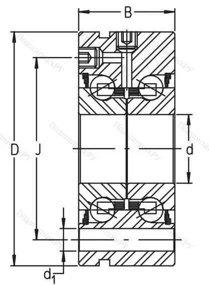 Сверхточный подшипник ZKLF 2068-2RS-PE