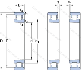 Подшипник N 1019 KTNHA/HC 5SP