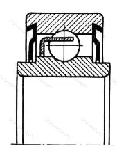 Модификация подшипника 35-2310118Е4С1 размер 90x140x30/40 от производителя  ГПЗ-4