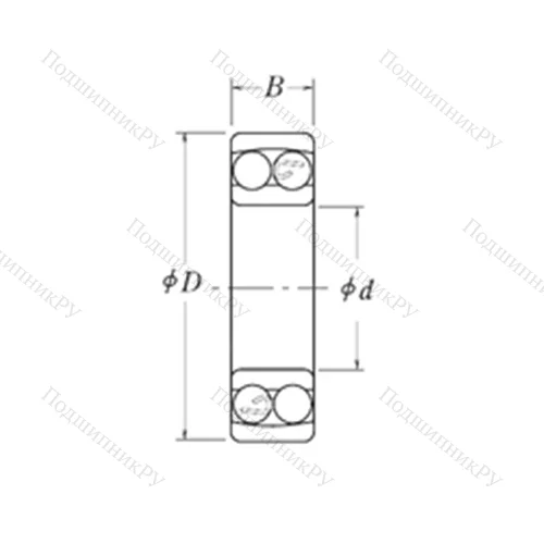 Подшипник шариковый радиальный самоцентрирующийся NMJ 4.3/4 от производителя  RHP Подшипник шариковый радиальный самоцентрирующийся NMJ 4.3/4 от производителя  RHP