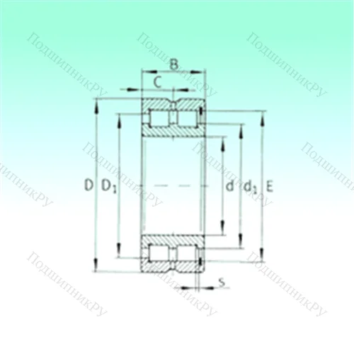 Подшипник роликовый радиальный SL 185026 от производителя  NBS Подшипник роликовый радиальный SL 185026 от производителя  NBS