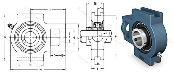 Подшипниковый узел UCT 209
