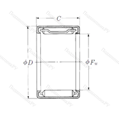 Подшипник игольчатый радиальный FJL-1620L от производителя  NSK