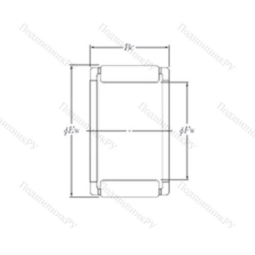 Подшипник игольчатый радиальный PK 10?14?9.8X 1
