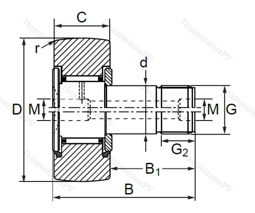 Опорный ролик  KR 40 PP в Краснодаре