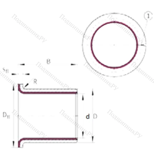 Подшипник скольжения EGF 10170-E 40
