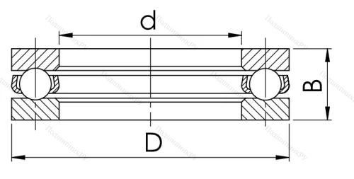 Упорный шариковый подшипник 8320 (51320) в Краснодаре Упорный шариковый подшипник 8320 (51320) в Краснодаре