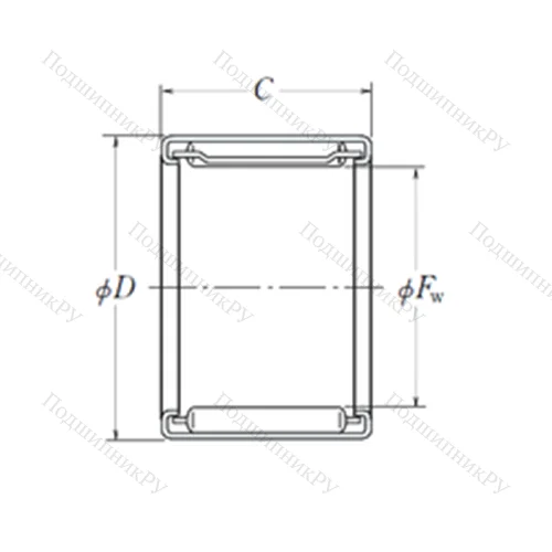 Подшипник игольчатый радиальный FJ-2520