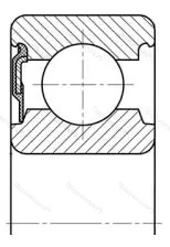 Подшипник 6207-RS 1/P 6Q 6 размер 35x72x17 от производителя  SKF
