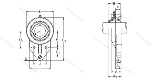 Подшипниковый узел UCFK 208 (UCFH 208) в Краснодаре