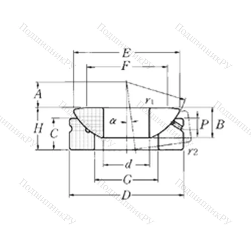 Подшипник скольжения сферический SAT 60
