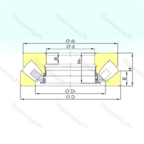 Подшипник роликовый упорно-радиальный 293/750 M от производителя  ISB