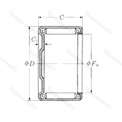 Подшипник игольчатый радиальный MH-781