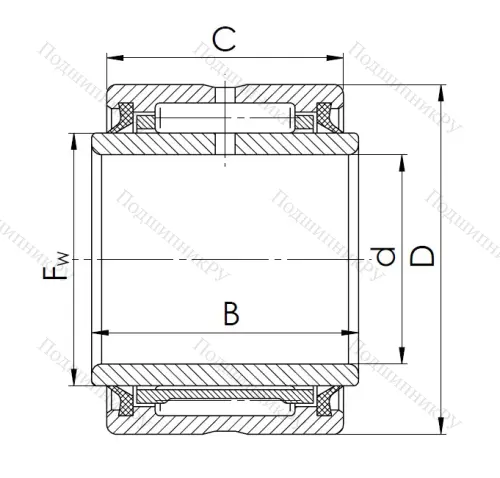 Игольчатый подшипник NA 4910 2RS в Краснодаре